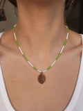 Collier "Monstera"
