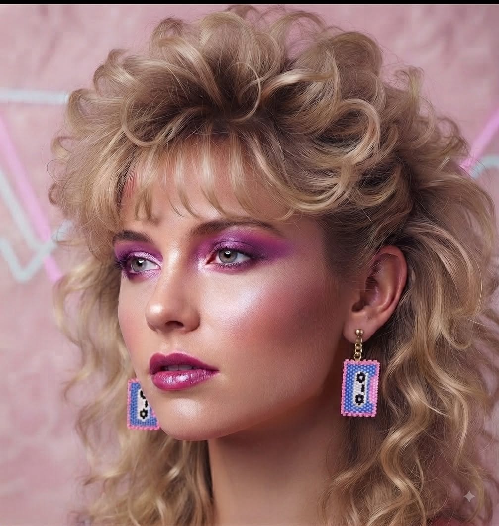Boucles d’oreilles " Cassettes"