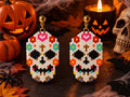 Boucles d'oreilles Skull - Perles Miyuki