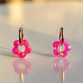 Boucles d'oreilles "Fleurs Roses"