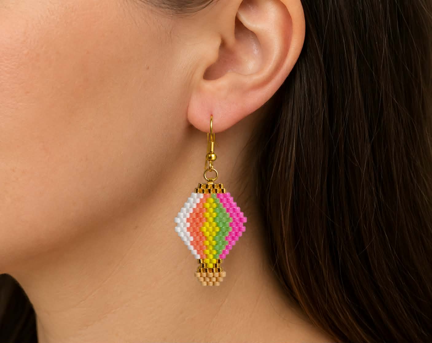 Boucles d'oreilles "Montgolfières"