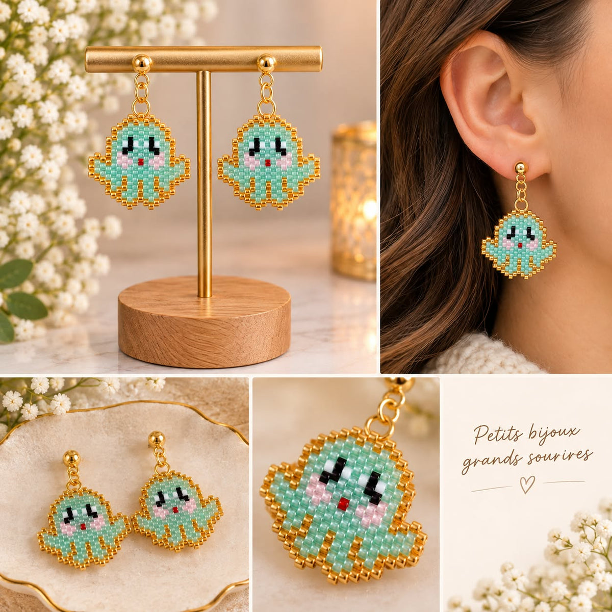 Boucles d'oreilles "Pulpito"